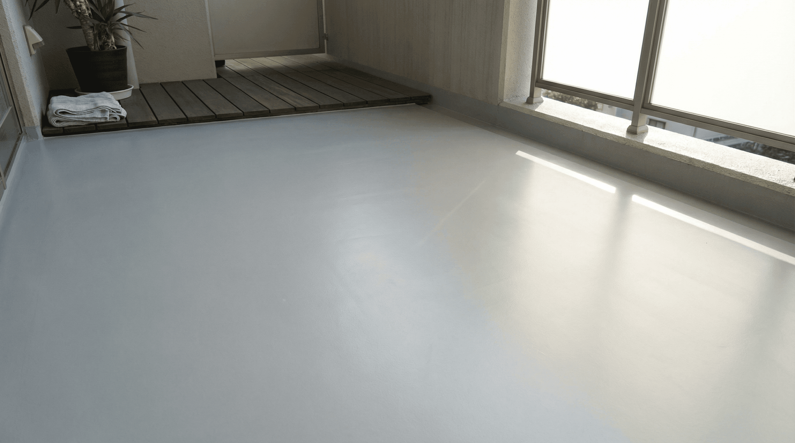 綺麗な防水床面(完了)